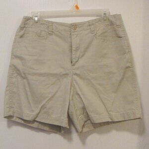Essentials Size 10 Khaki Tan 100% Cotton Shorts